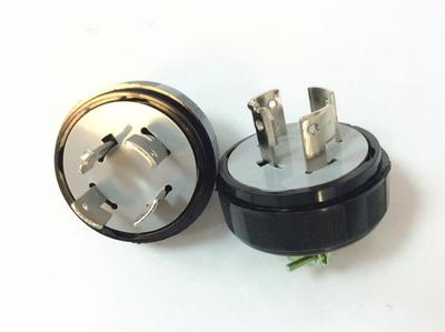 LK6420/旋转锁紧插头/四脚插头/隆光LKEW/引挂式插头/台湾/进口