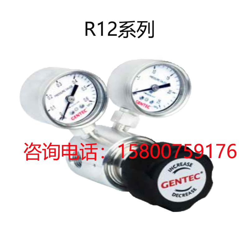 正品美国GENTEC捷锐不锈钢减压器R12系列SLMK-DIW/DIG/DKG减压阀