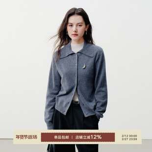 NextWeekend「千金」针织100%绵羊毛女秋冬通勤一衣多穿毛衣