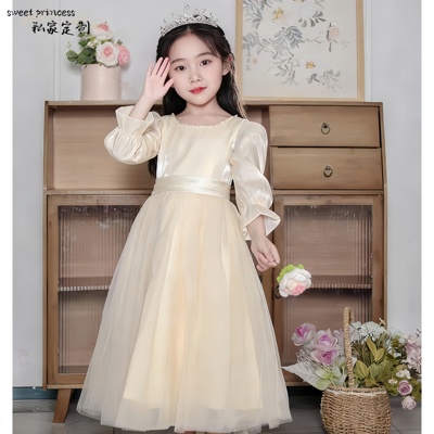 儿童生日礼服轻奢小众高端