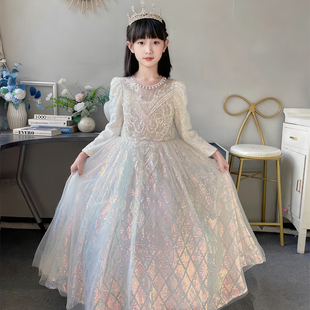 女童礼服小女孩轻奢小众儿童走秀主持人钢琴演奏花童party公主裙