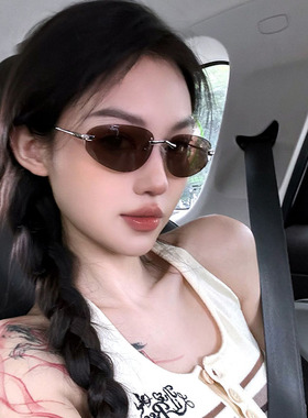 无框美式金属男女墨镜