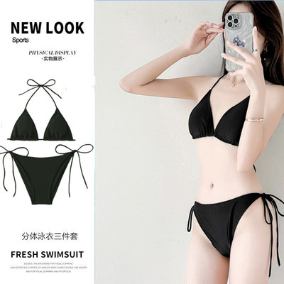 欧美范新款比基尼泳衣女性感两件