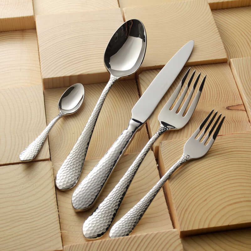 冰点珍藏丹麦简家刀叉勺子不锈钢+亮点创意西餐餐具套装复古经典