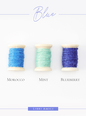 LA佐读 蓝色系麻绳合集 礼物包装材料情人节圣诞婚礼拍摄道具