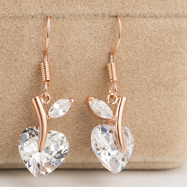 哎呀呀银耳钉女士日韩潮流版气质耳环女时尚耳饰心形甜美饰品耳勾