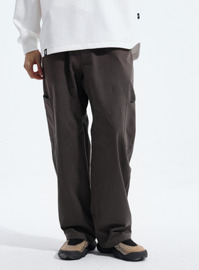 BOHRHOO 24AW日系复古宽松百搭长裤慵懒版型纯棉工装休闲裤男秋