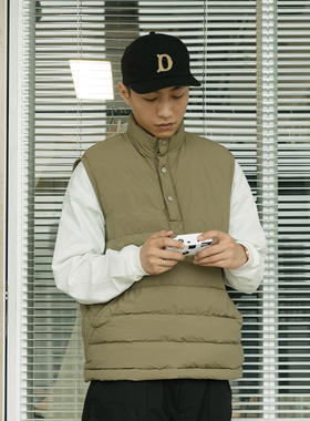 【潮WOO专属】BOHRHOO波户21AW秋冬保暖宽松百搭羽绒马甲背心外套