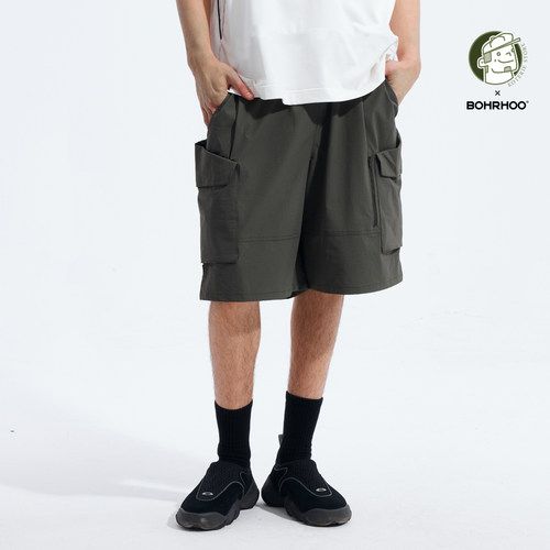 BOHRHOO短裤宽松日系短裤CARGO