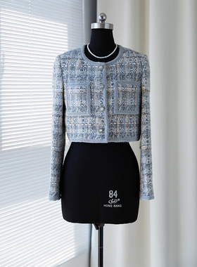 JIRANDESIGN 高端羊毛法式小香风复古温柔高级感短外套 初秋上衣