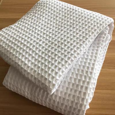厚实220*240cm白色蜂巢床单全棉