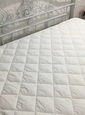 瑕疵双人180*200cm床褥白色床垫四角固定带绗缝厚实款2.5kg
