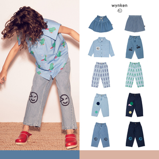 4Z 现货wynken儿童牛仔男女童外套短裙裤子休闲秋
