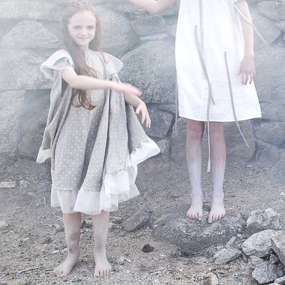 UPA亚麻品质凉爽休闲女童夏季