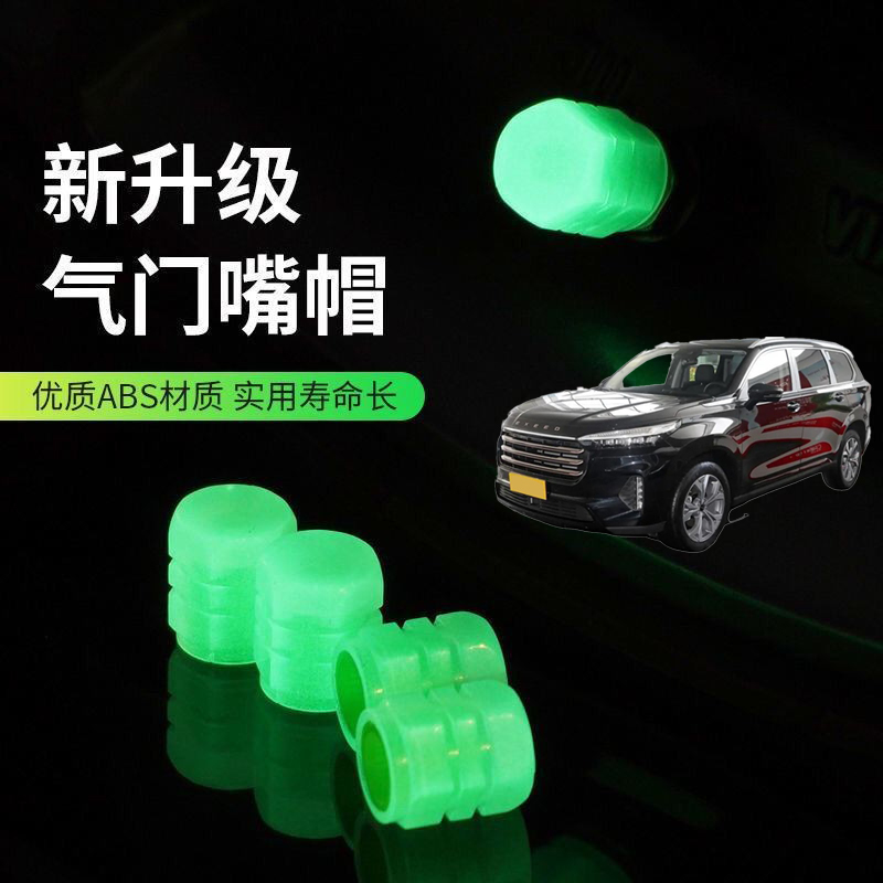 适用星途追风凌云揽月瑶光汽车轮胎气嘴帽夜光气门嘴发光气门盖