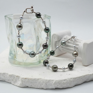 【可乐优选】S925银5-6mm海水真多麻珍珠手链（多样性发1）