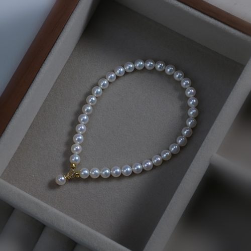 【可乐优选】18K金5-6mm淡水珍珠手链
