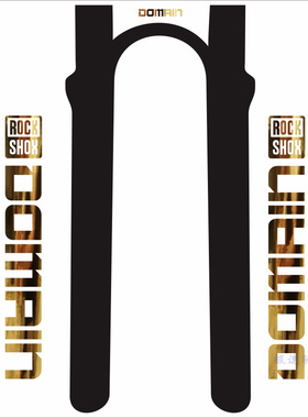 2021rockshox DOMAIN 前叉贴山地自行车贴纸避震贴雕刻镂空贴纸