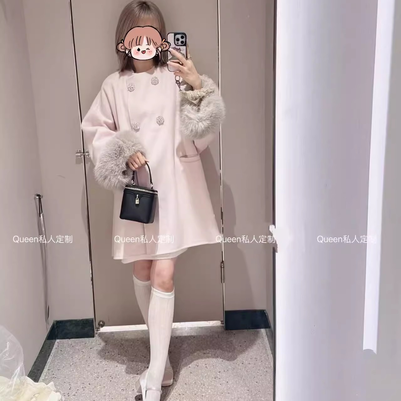 石原里美同款大衣高级感毛呢外套