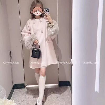 石原里美同款大衣高级感毛呢外套