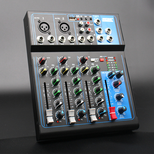 Meimi美咪MX400小型调音台7路蓝牙金属4路家庭直播爆款录音微型12