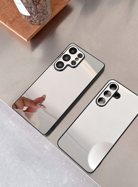 新款S25Uultra手机壳镜面女款s25edge保护套S25fe防摔S24/S23/S22全包保护壳