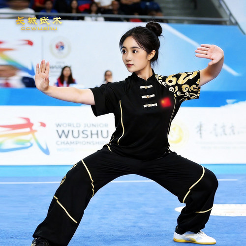 长城武术夏季短袖牛奶丝太极服