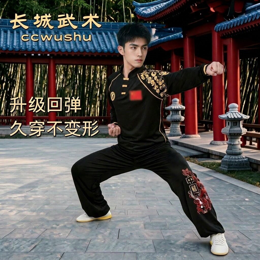 太极服长袖男女牛奶丝武术服武术太极服
