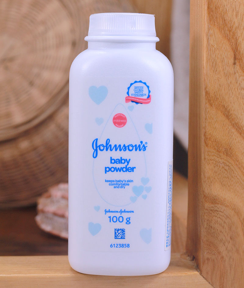 强生婴儿爽身粉100g泰版进口纯正温和痱子粉香体按摩港货送粉扑