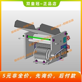 说明 家用电动压面机三维SW模型 8张CAD图纸 家用电动面条机设计