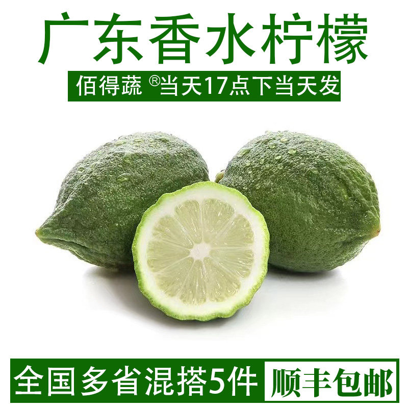 广东香水柠檬新鲜正宗青柠檬商用靓果应当季水果奶茶店专用500g