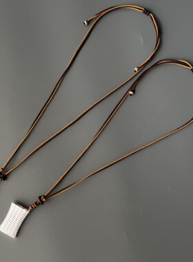 EnSage经典系列编织筐项链游牧风可调整小众高级感单耳酒壶毛衣链