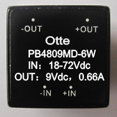 原装dcdc电源模块 18-72v宽压 48转9v 6W 隔离稳压 PB4809MD-6W