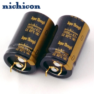 nichicon金脚电解电容 KG Super Through 1000Uf/63V 超级穿透