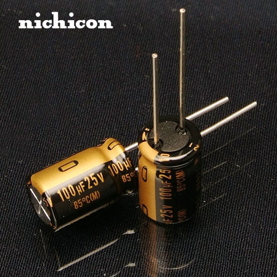 nichicon尼吉康原装音频电容 发烧进口 MUSE KZ 100uF/25v粗引脚 电子元器件市场 电容器 原图主图