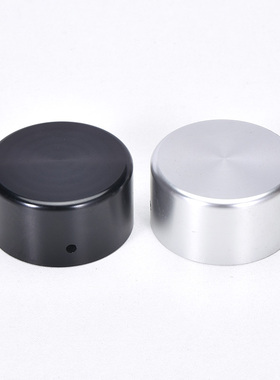 全铝实心旋钮 直径48MM 高度25MM 精密铝合金通用旋钮 黑色/银色