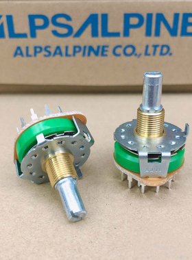 ALPS 阿尔卑斯进口功放机信号切换旋转波段开关3刀4档 选择开关