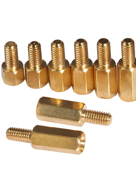 M3＋6mm 六角铜柱 5MM 8MM 10MM 15MM 20MM长度可选