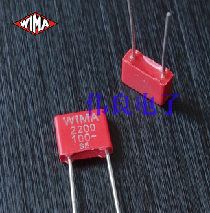 红威马WIMA 63V 100V 2200pF 222 2.2N MKS2系列薄膜电容原装全新