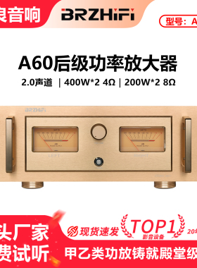 伟良音响BRZHIFI参考金嗓子线路A60甲乙类功放机高保真400W大功率