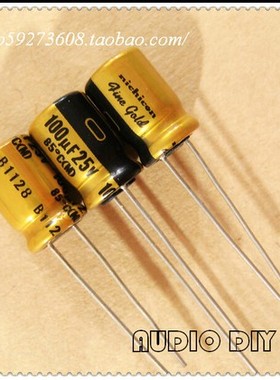 尼吉康 nichicon （fine gold）FG系列 100uF/25V 音频用电解电容