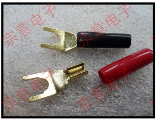 台产纯铜镀金Y插