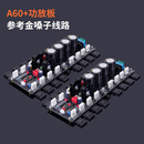 参考金嗓子A60电流反馈8并功放板套件 伟良A60 双声道HIFI功放板