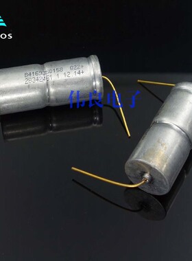 德国航空级EPCOS西门子1500UF 75V金脚轴向电解电容 镀金脚