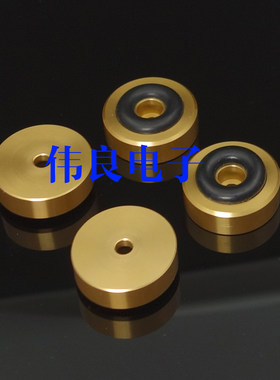 直径25MM全铝高光金色配橡胶圈减震机脚