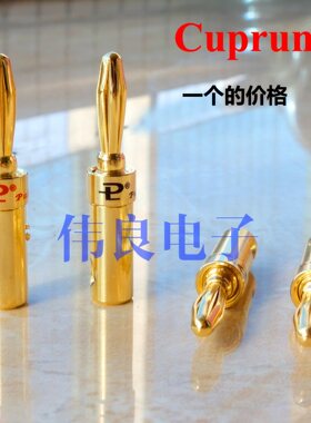 纯铜镀金功放香蕉插头