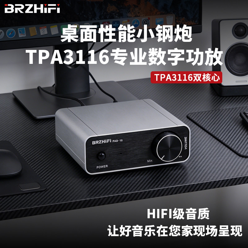 伟良音响 PAD-10大功率家用数字功放机hifi发烧级桌面小型纯后级