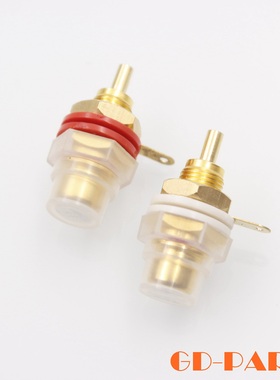 EIZZ磷青铜镀金RCA莲花母座 发烧CD胆机功放接线端子音频信号插座