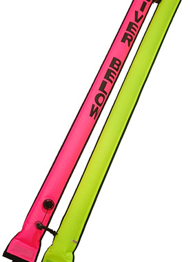 ScubaChoice - PALANTICE 潜水象拔1.8米二级头充气 粉红色,黄色