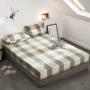 Khăn trải giường bằng vải cotton 100% Khăn trải giường bằng vải cotton đơn mảnh trải giường 1,5m1,8 m - Trang bị Covers Ga chun Everon